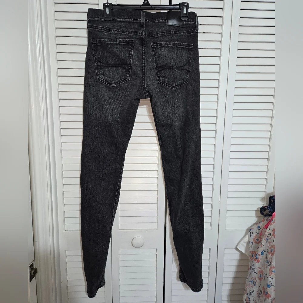 Hollister Epic Flex Skinny Men's 31 x 34 Black Denim Jeans